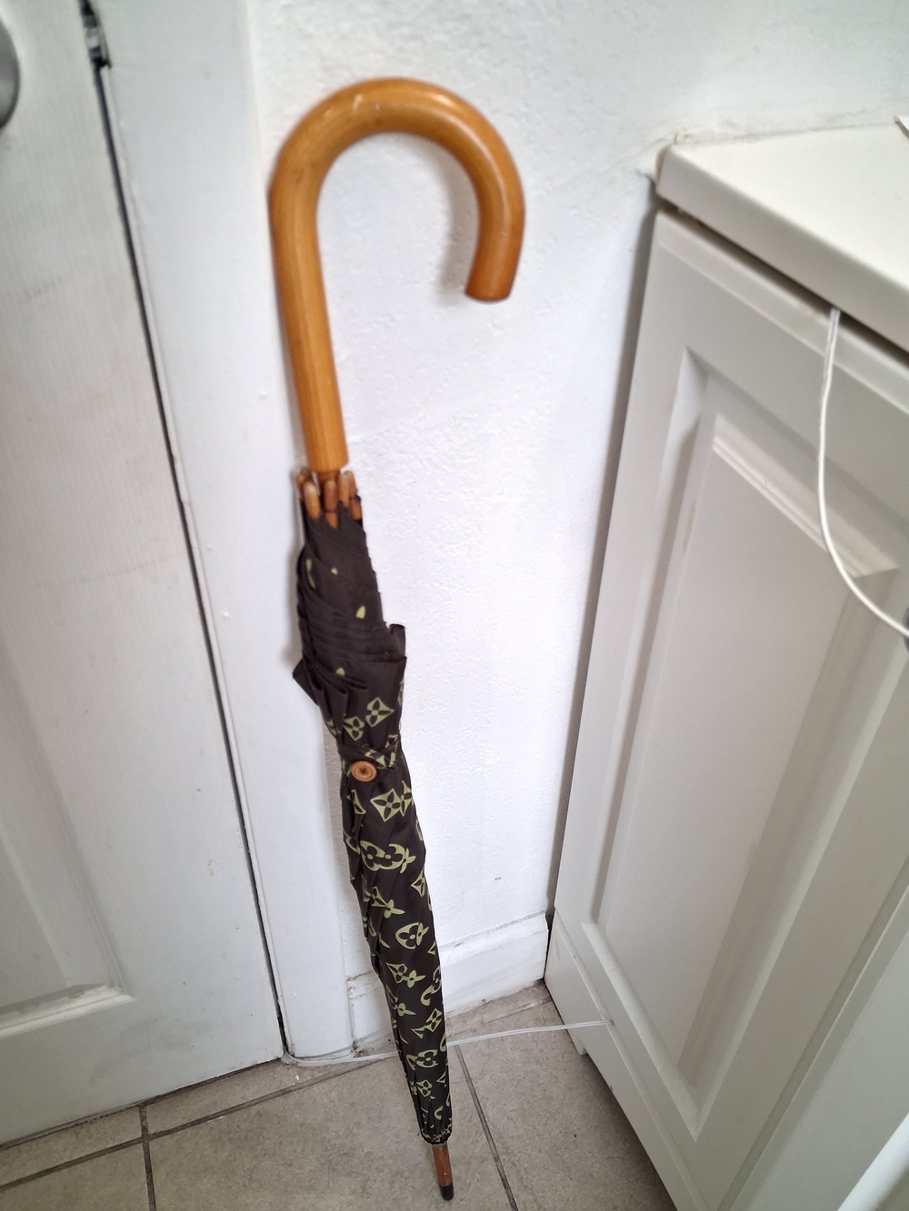 Louis Vuitton Brown Monogram Crook-Handle Umbrella